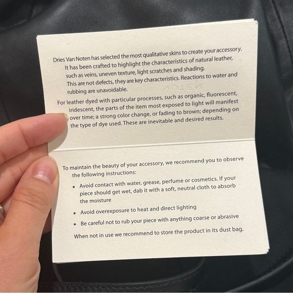 NWT Dries Van Noten Twister Leather Top Handle Shoulder Bag Black Made in Italy - Picture 6 of 16